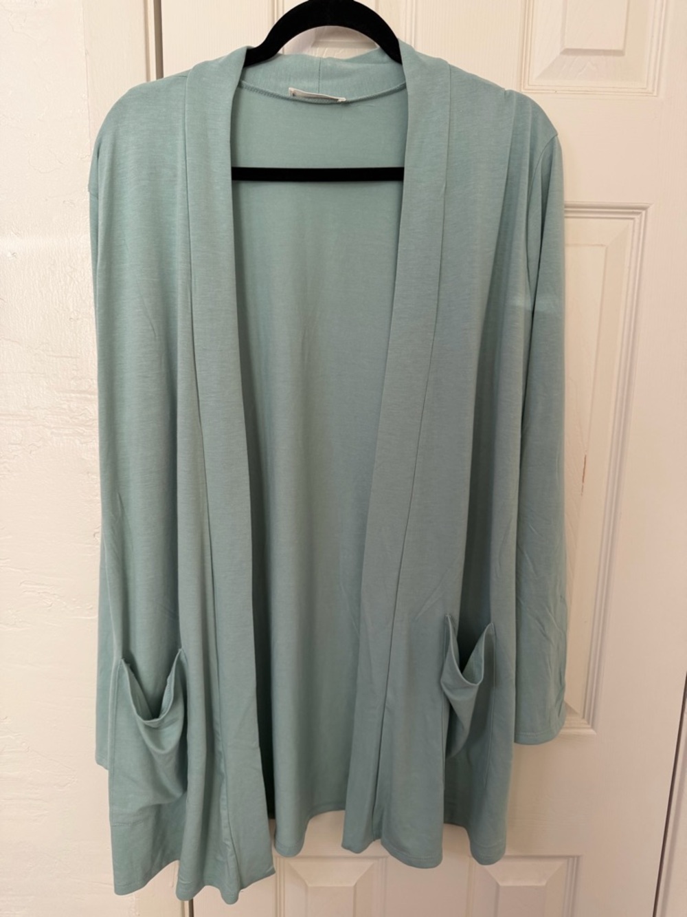 Zenana Outfitters Light Teal Open-Front Cardigan